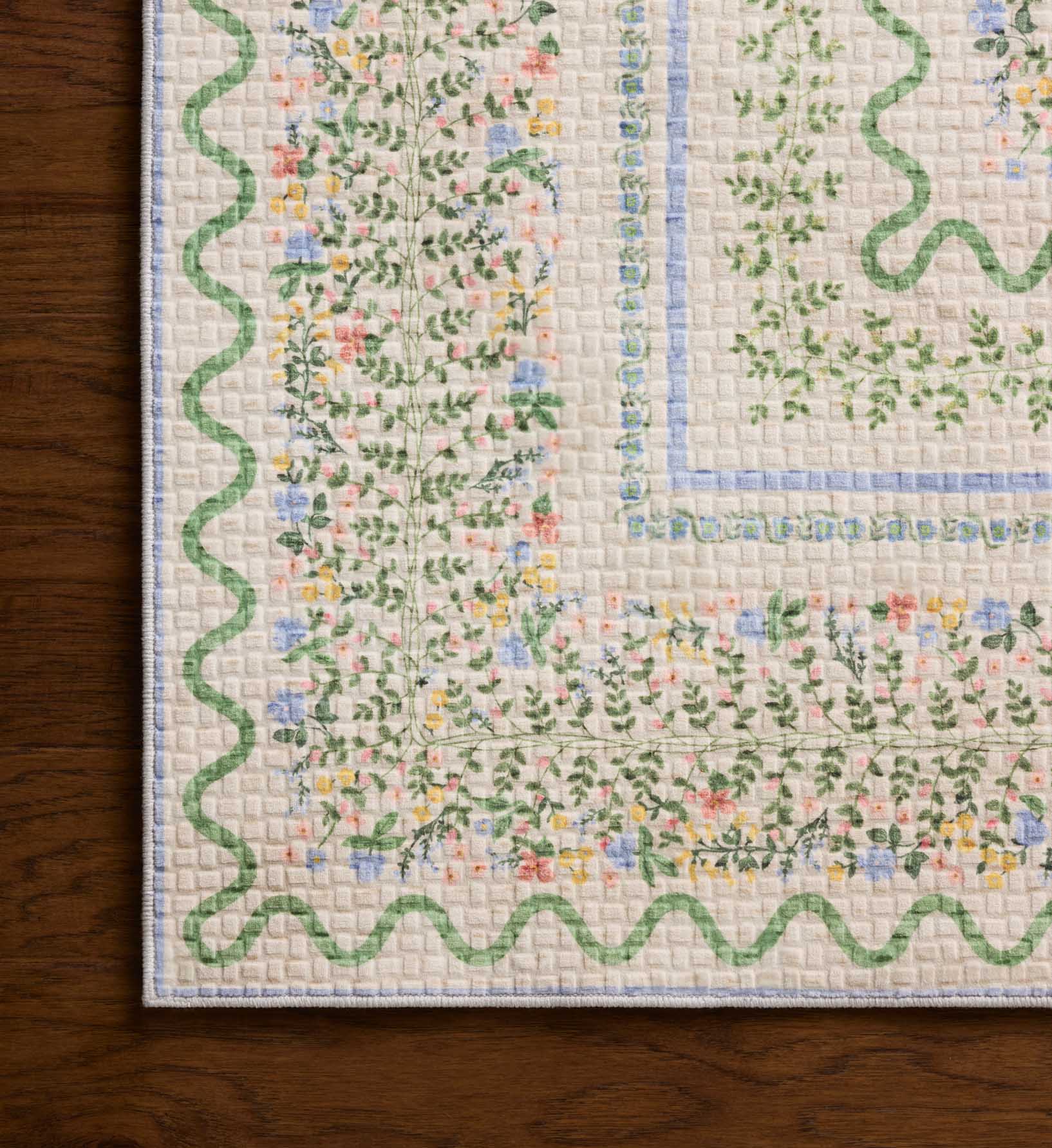 Cloverpaperco™ - Orchard Wildwood Vines Washable Rug - Ivory