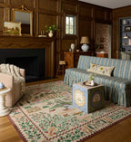 Cloverpaperco™ - Orchard Country Farm Washable Rug - Ivory