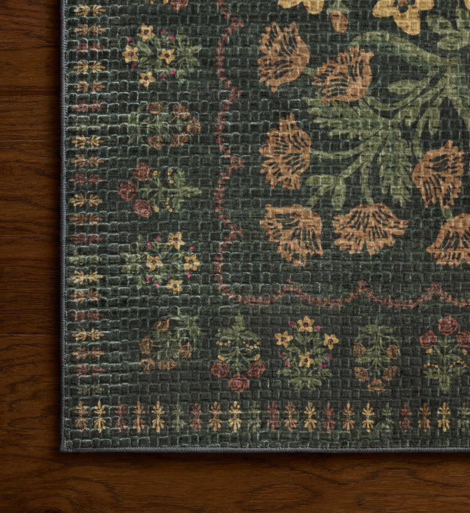 Cloverpaperco™ - Orchard Charlotte Washable Rug - Forest