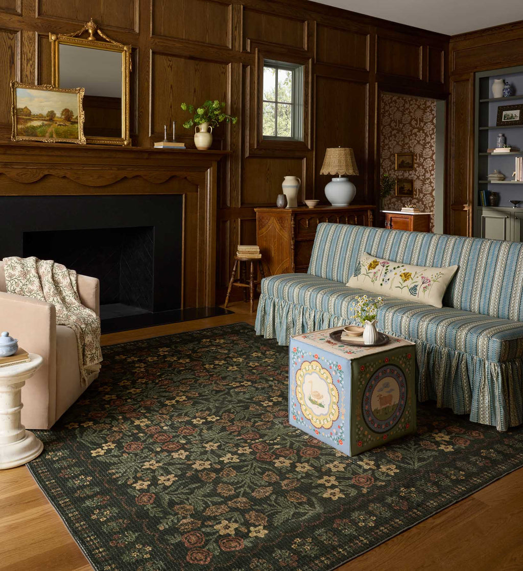 Cloverpaperco™ - Orchard Charlotte Washable Rug - Forest