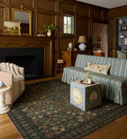 Cloverpaperco™ - Orchard Charlotte Washable Rug - Forest