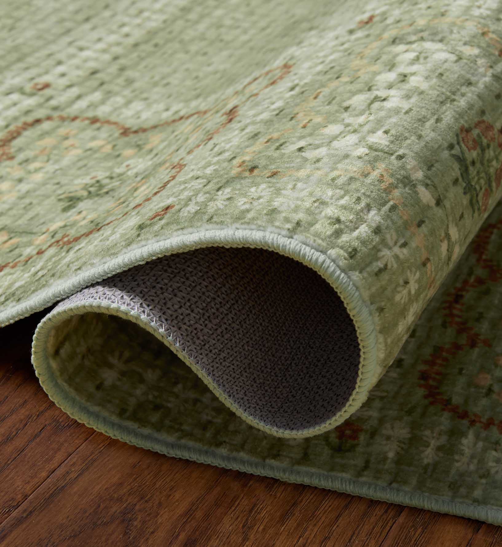 Cloverpaperco™ - Orchard Lottie Washable Rug - Green