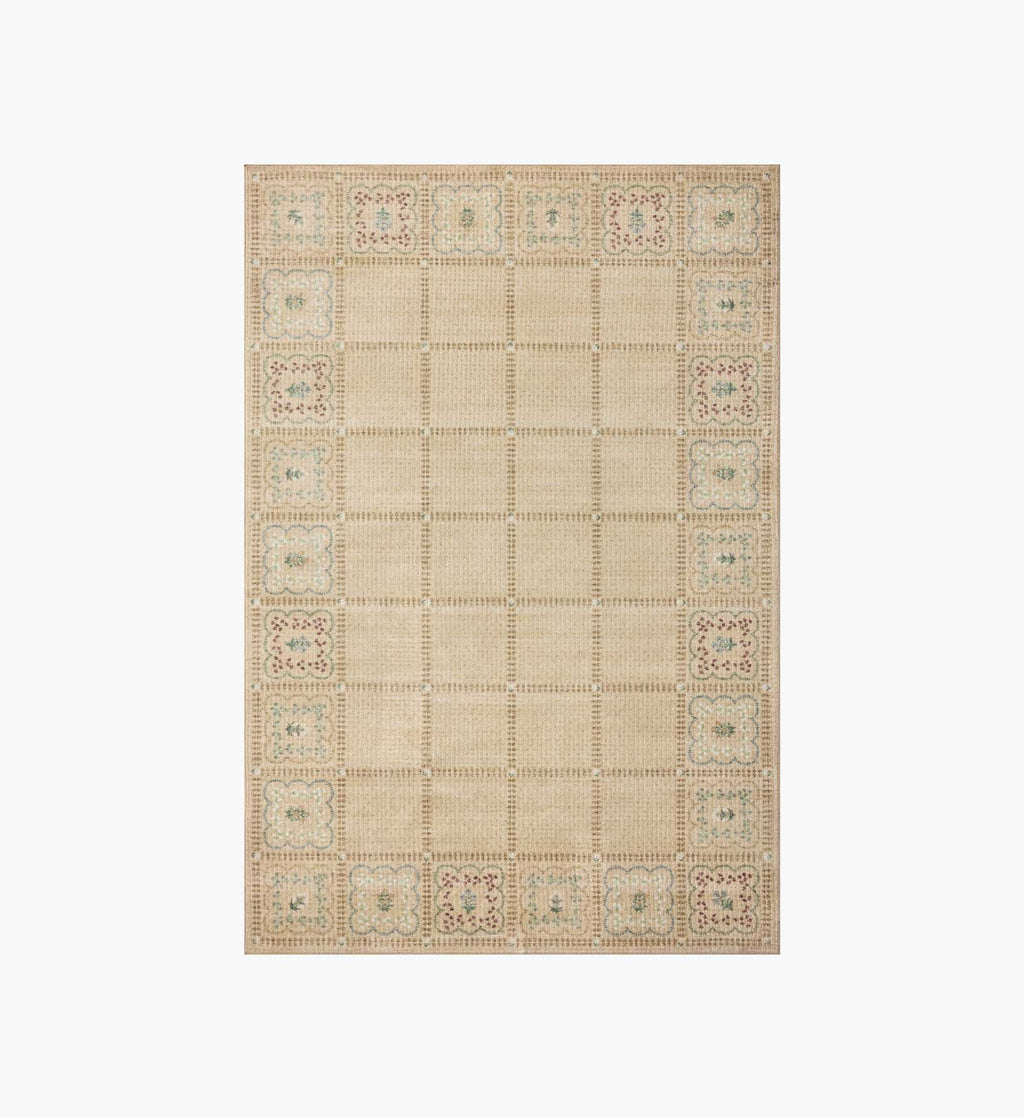 Cloverpaperco™ - Orchard Lottie Washable Rug - Natural