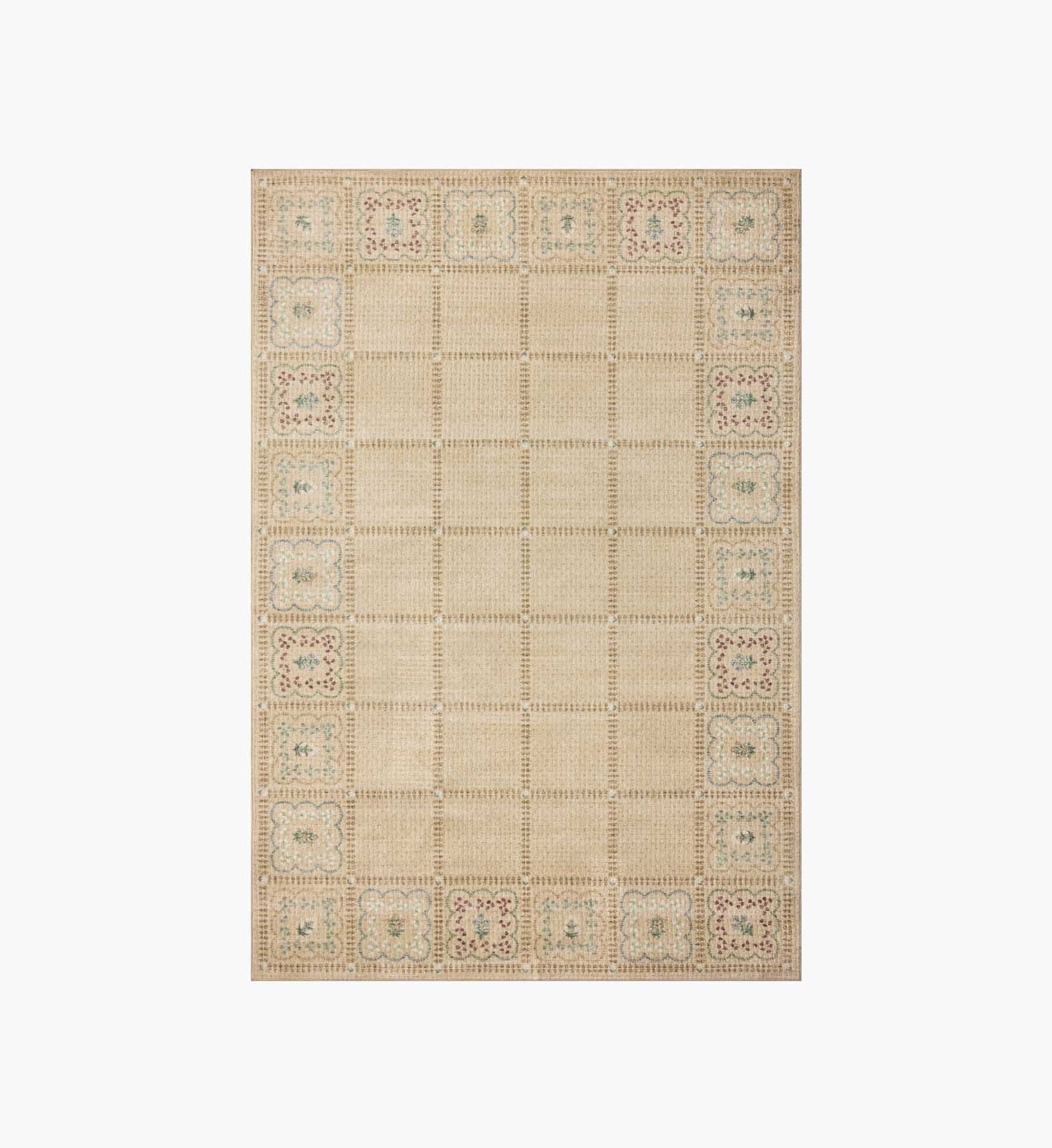 Cloverpaperco™ - Orchard Lottie Washable Rug - Natural