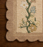 Cloverpaperco™ - Thistle Wool Hooked Rug - Neutral