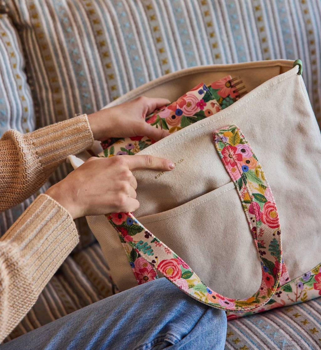 Cloverpaperco™ - Canvas Carry All - Garden Party