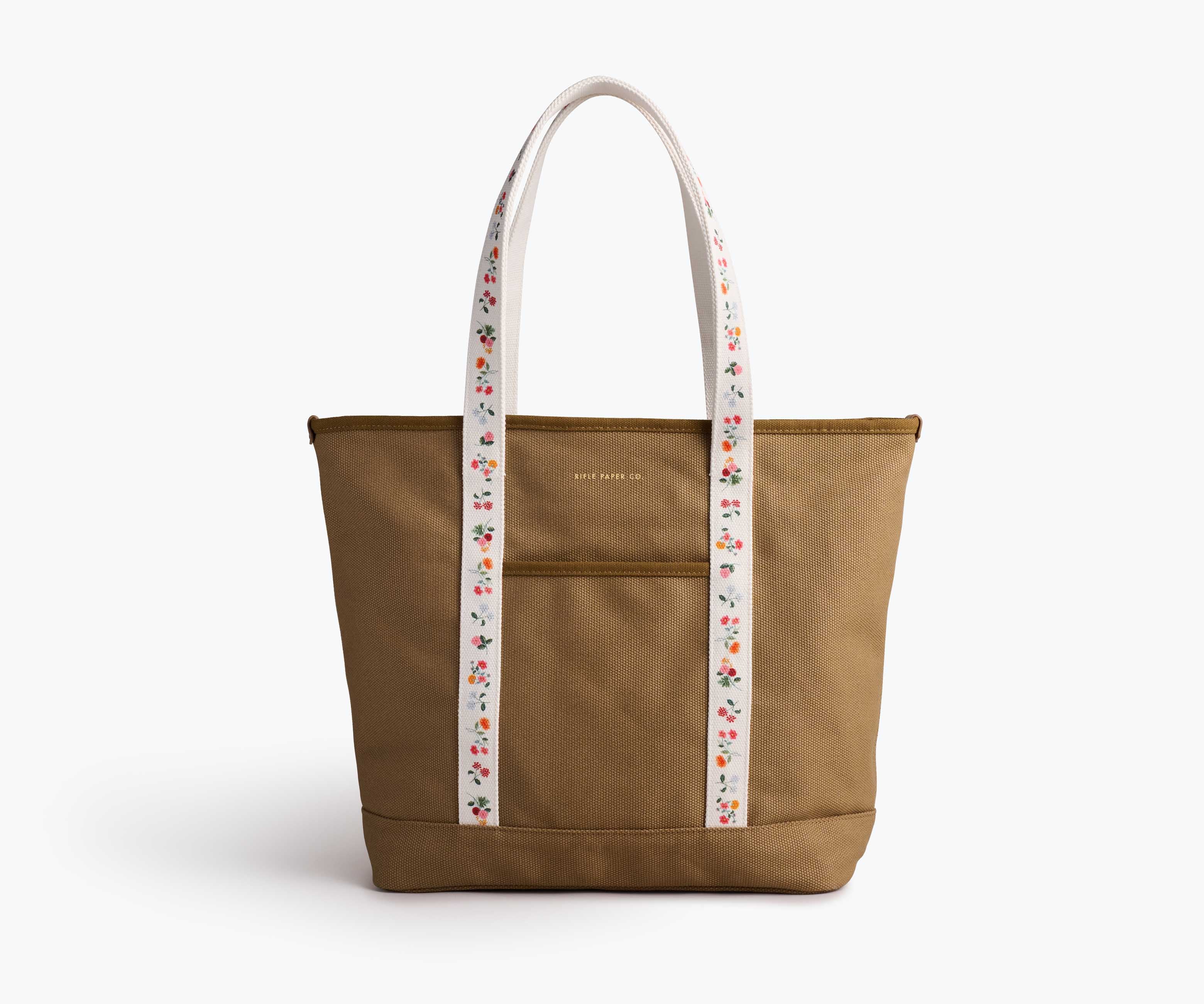 Cloverpaperco™ - Canvas Carry All - Ditsy Dahlia