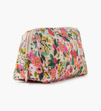 Cloverpaperco™ - Quilted Large Cosmetic Pouch - Garden Party