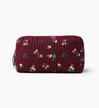 Cloverpaperco™ - Quilted Large Cosmetic Pouch - Ditsy Dahlia