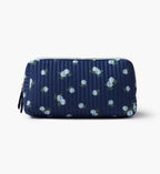 Cloverpaperco™ - Quilted Large Cosmetic Pouch - Ditsy Hydrangea