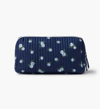 Cloverpaperco™ - Quilted Large Cosmetic Pouch - Ditsy Hydrangea