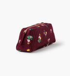 Cloverpaperco™ - Quilted Small Cosmetic Pouch - Ditsy Dahlia