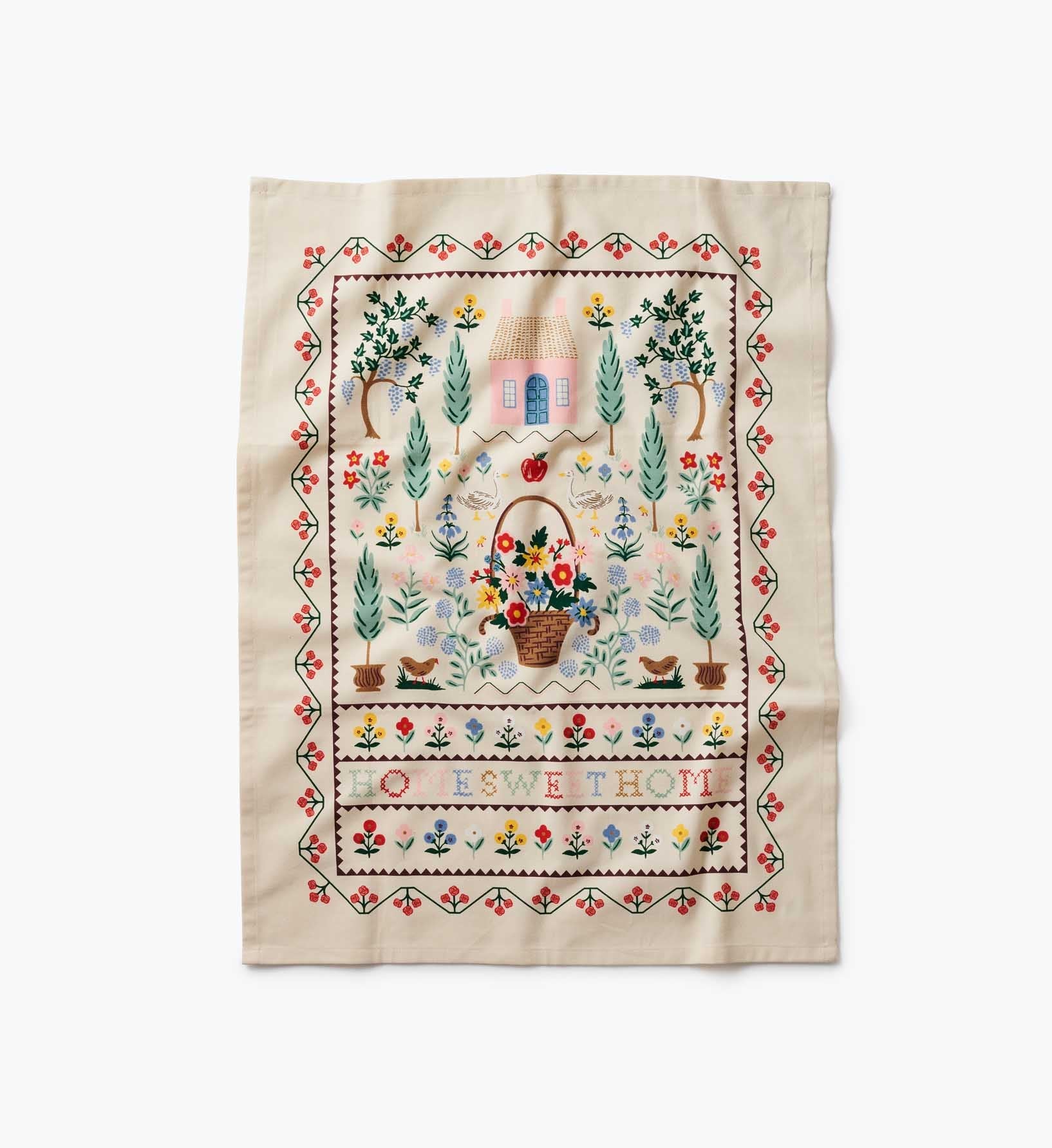 Cloverpaperco™ - Tea Towel - Home Sweet Home