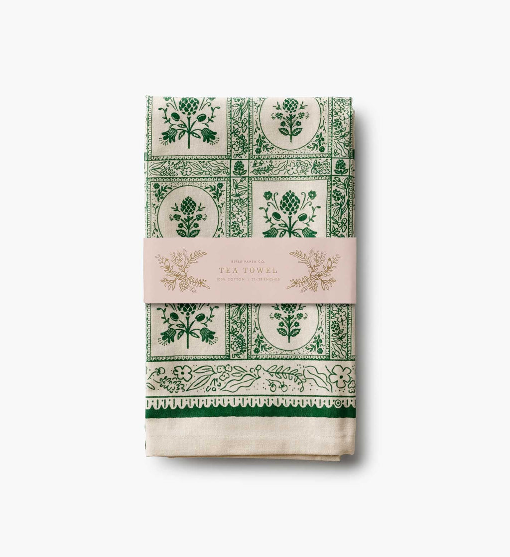 Cloverpaperco™ - Tea Towel - Artichoke