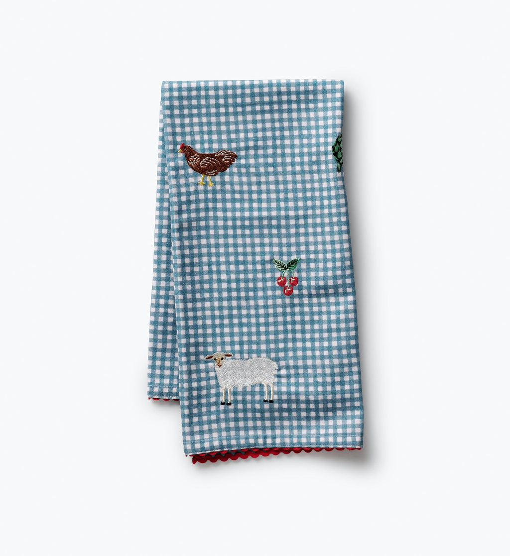 Cloverpaperco™ - Tea Towel - Country Farm Gingham