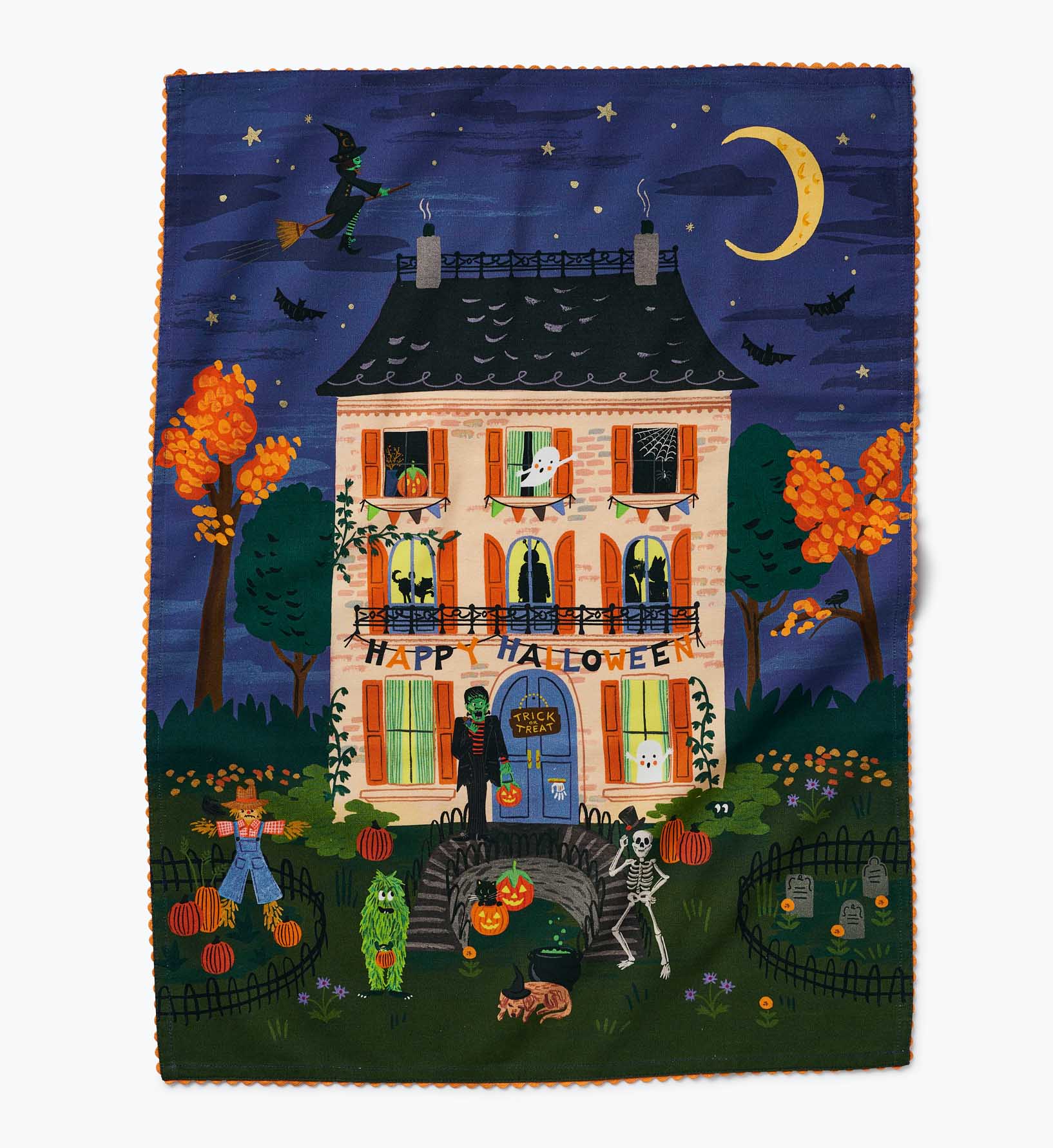 Cloverpaperco™ - Tea Towel - Haunted House