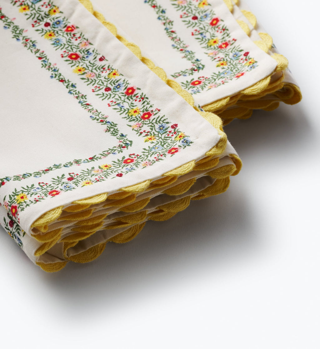 Cloverpaperco™ - Cotton Napkin Set - Rosette