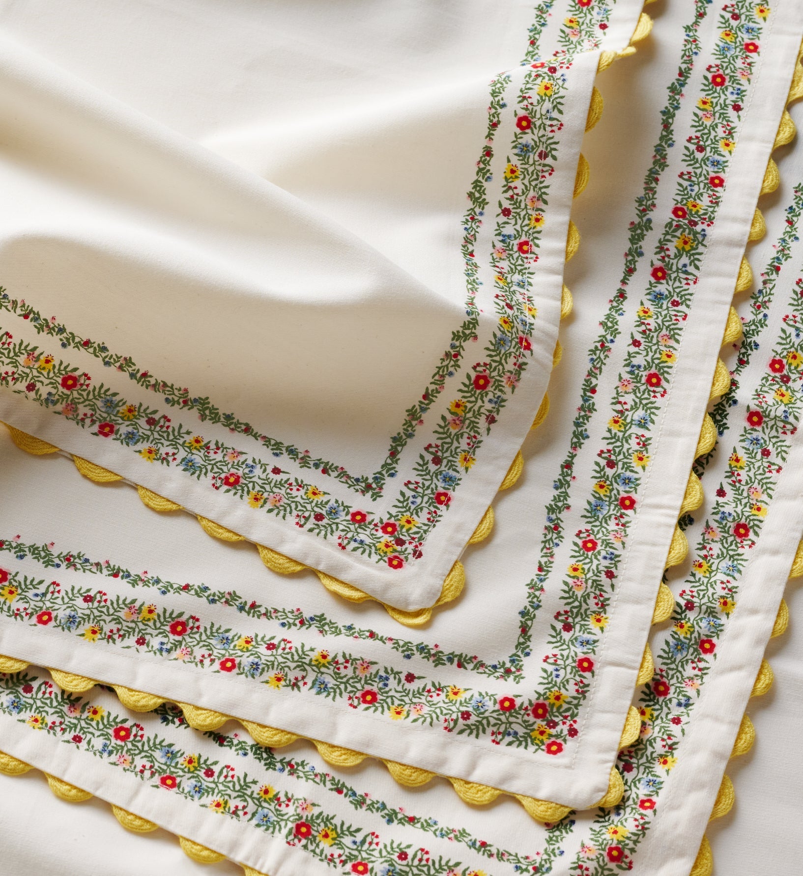 Cloverpaperco™ - Cotton Napkin Set - Rosette