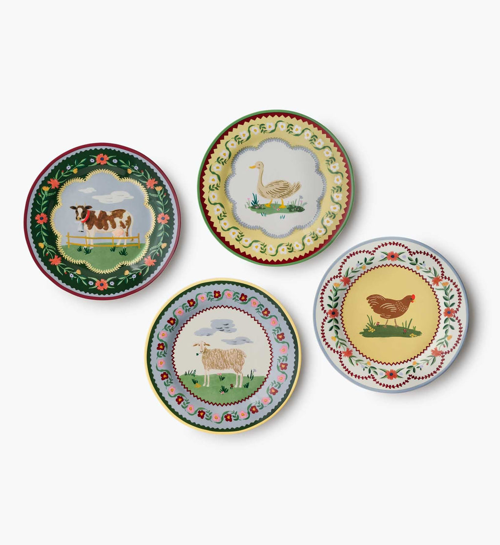 Cloverpaperco™ - Porcelain Dessert Plate Set - Home Sweet Home
