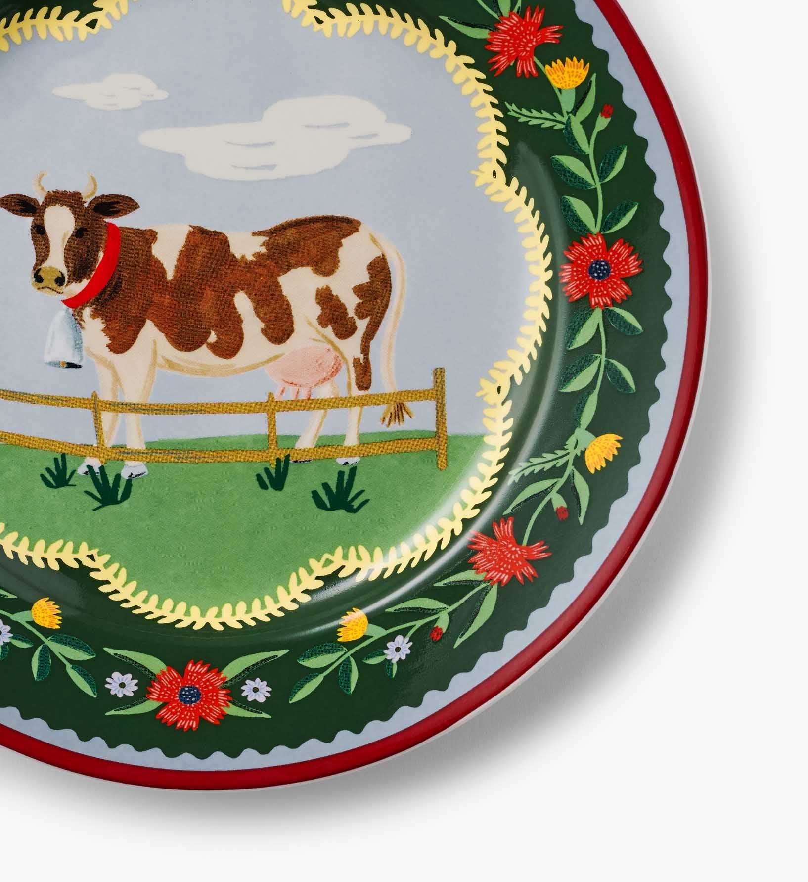 Cloverpaperco™ - Porcelain Dessert Plate Set - Home Sweet Home