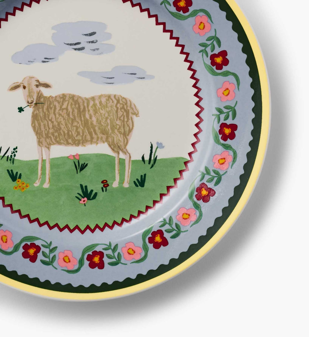 Cloverpaperco™ - Porcelain Dessert Plate Set - Home Sweet Home