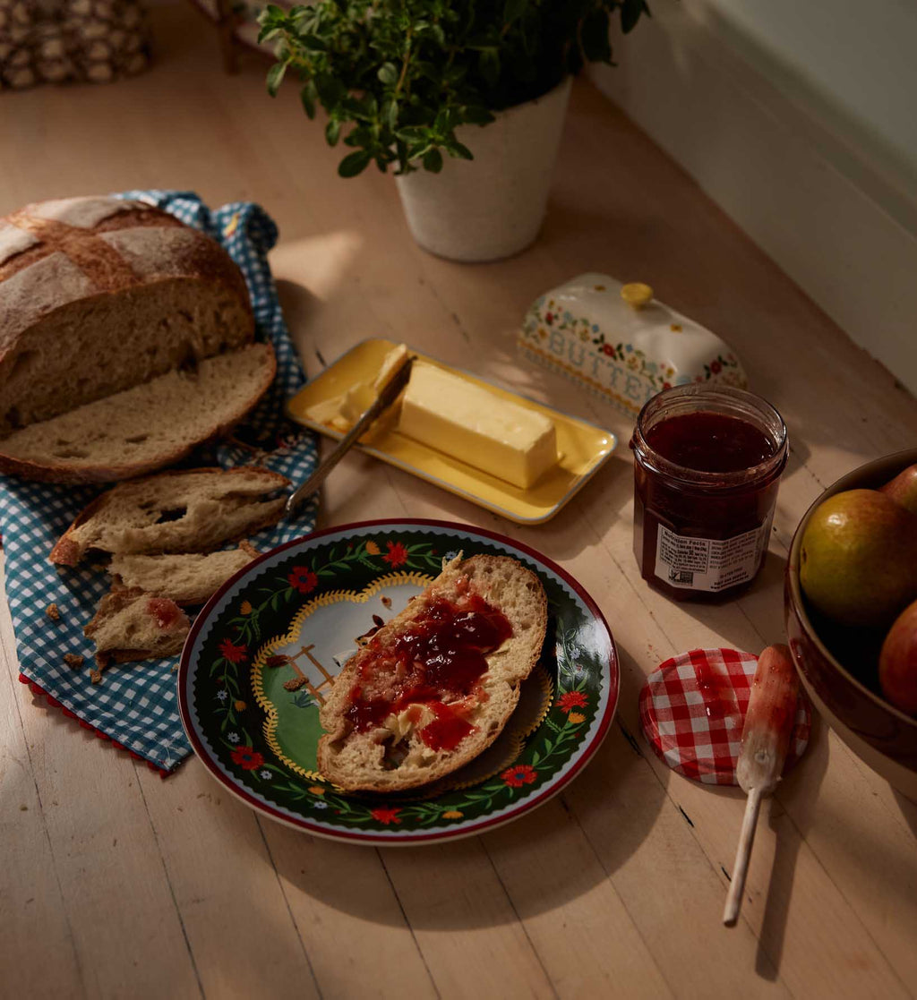 Cloverpaperco™ - Porcelain Dessert Plate Set - Home Sweet Home