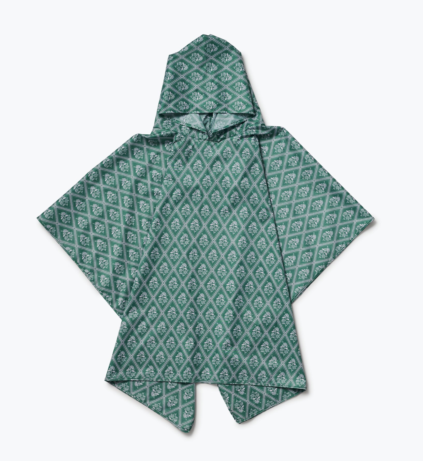 Cloverpaperco™ - Packable Rain Poncho - Rose Study
