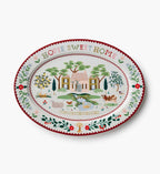 Cloverpaperco™ - Large Porcelain Serving Platter - Home Sweet Home