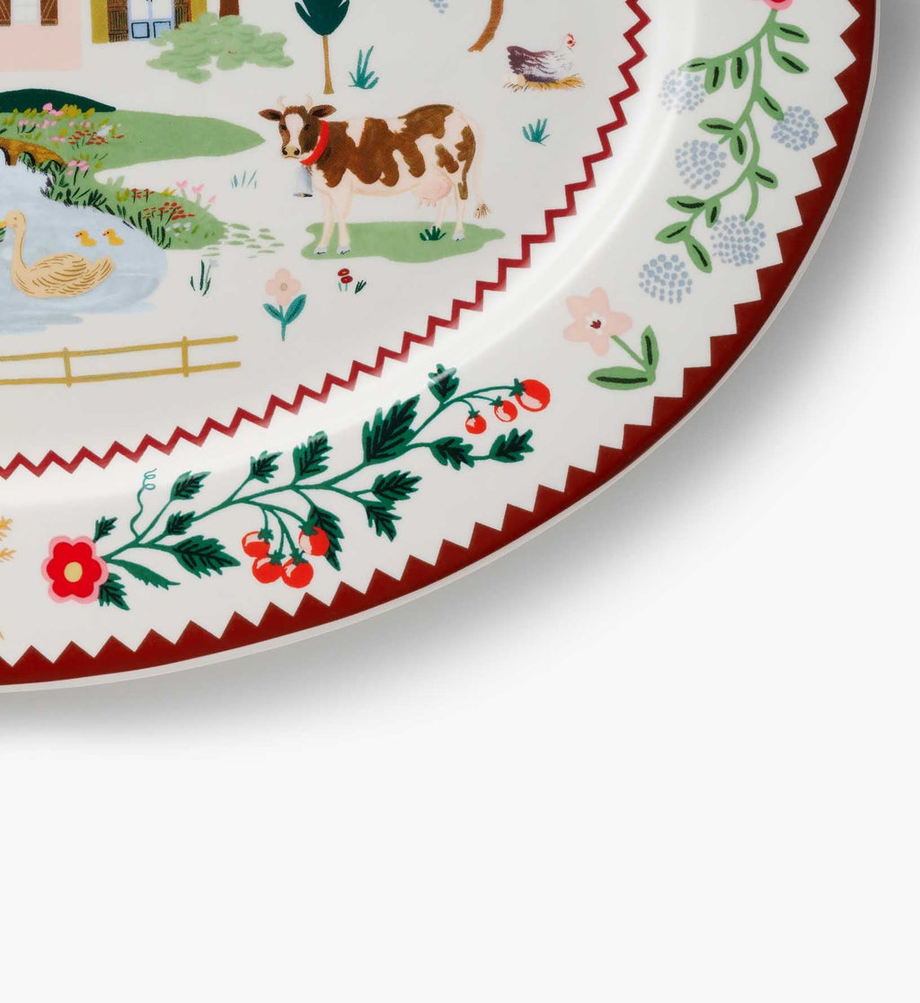 Cloverpaperco™ - Large Porcelain Serving Platter - Home Sweet Home