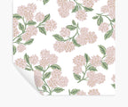 Cloverpaperco™ - Hydrangea Peel & Stick Wallpaper - Pink & White