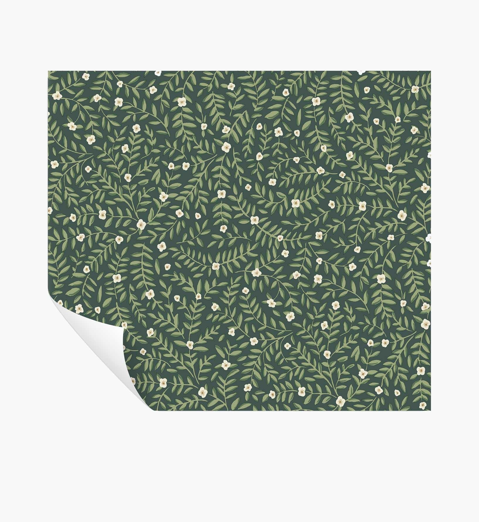 Cloverpaperco™ - Elodie Peel & Stick Wallpaper - Emerald