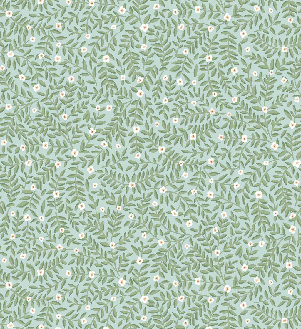 Cloverpaperco™ - Elodie Peel & Stick Wallpaper - Light Blue