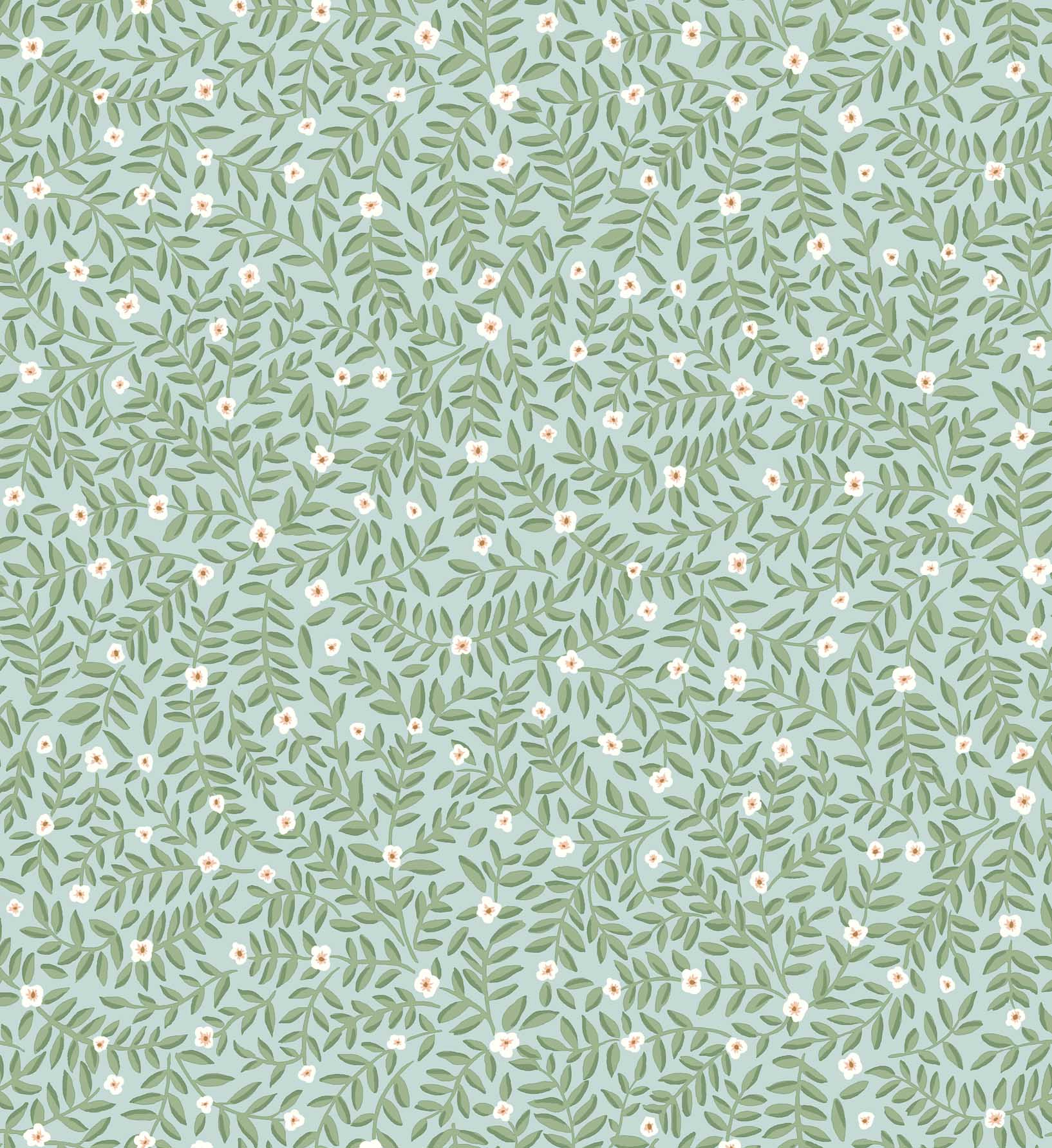 Cloverpaperco™ - Elodie Peel & Stick Wallpaper - Light Blue