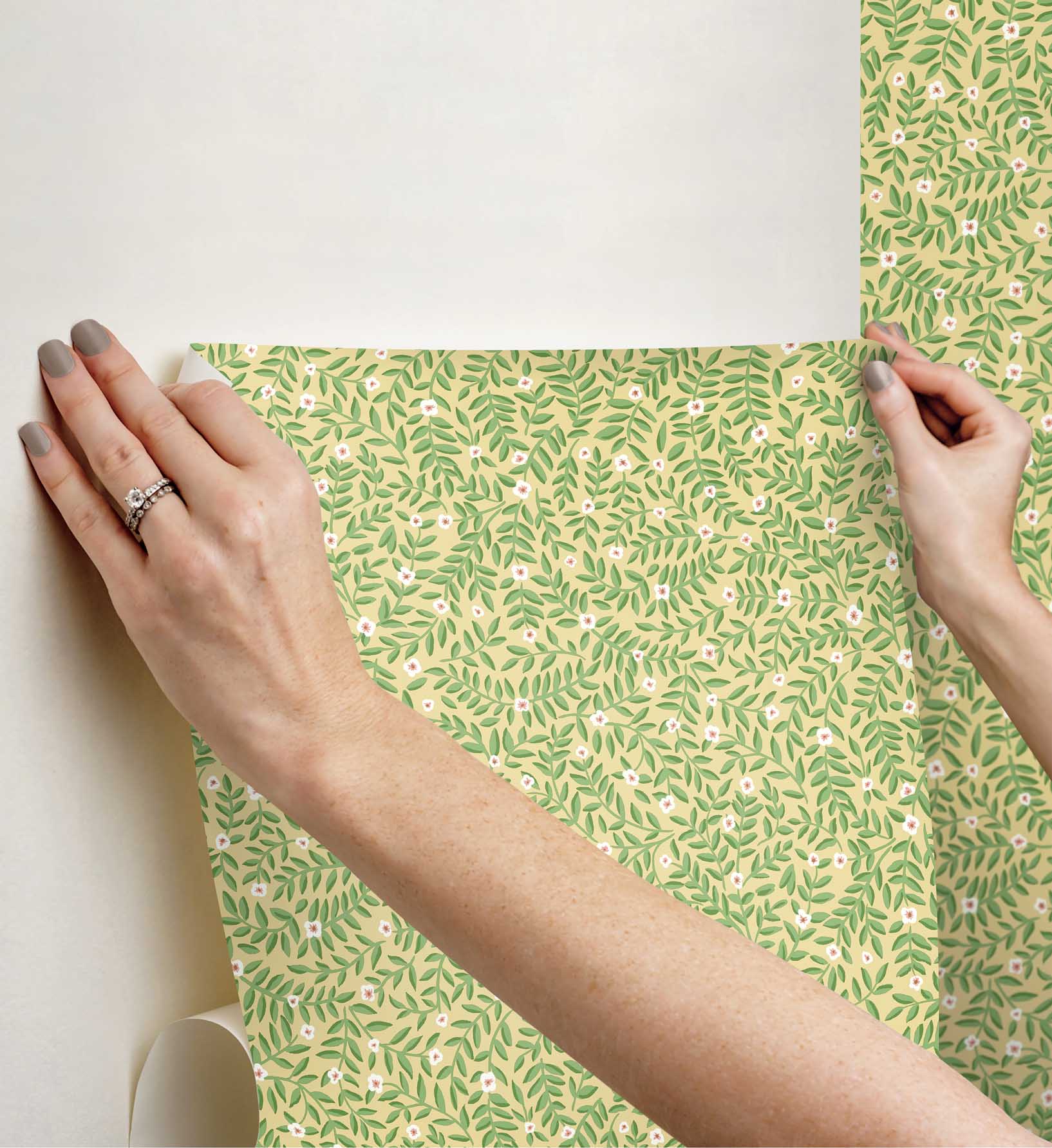 Cloverpaperco™ - Elodie Peel & Stick Wallpaper - Gold