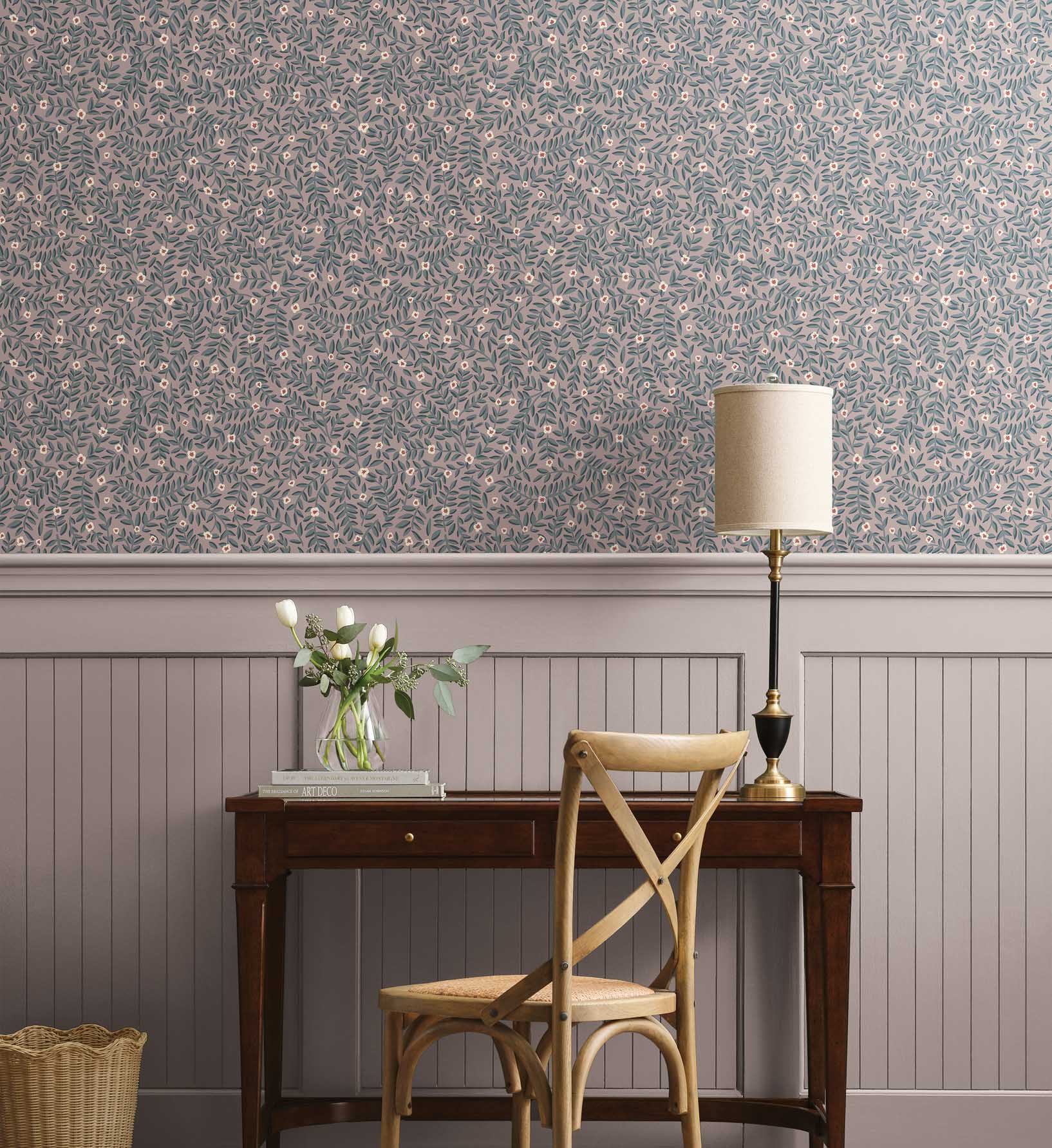 Cloverpaperco™ - Elodie Peel & Stick Wallpaper - Lilac