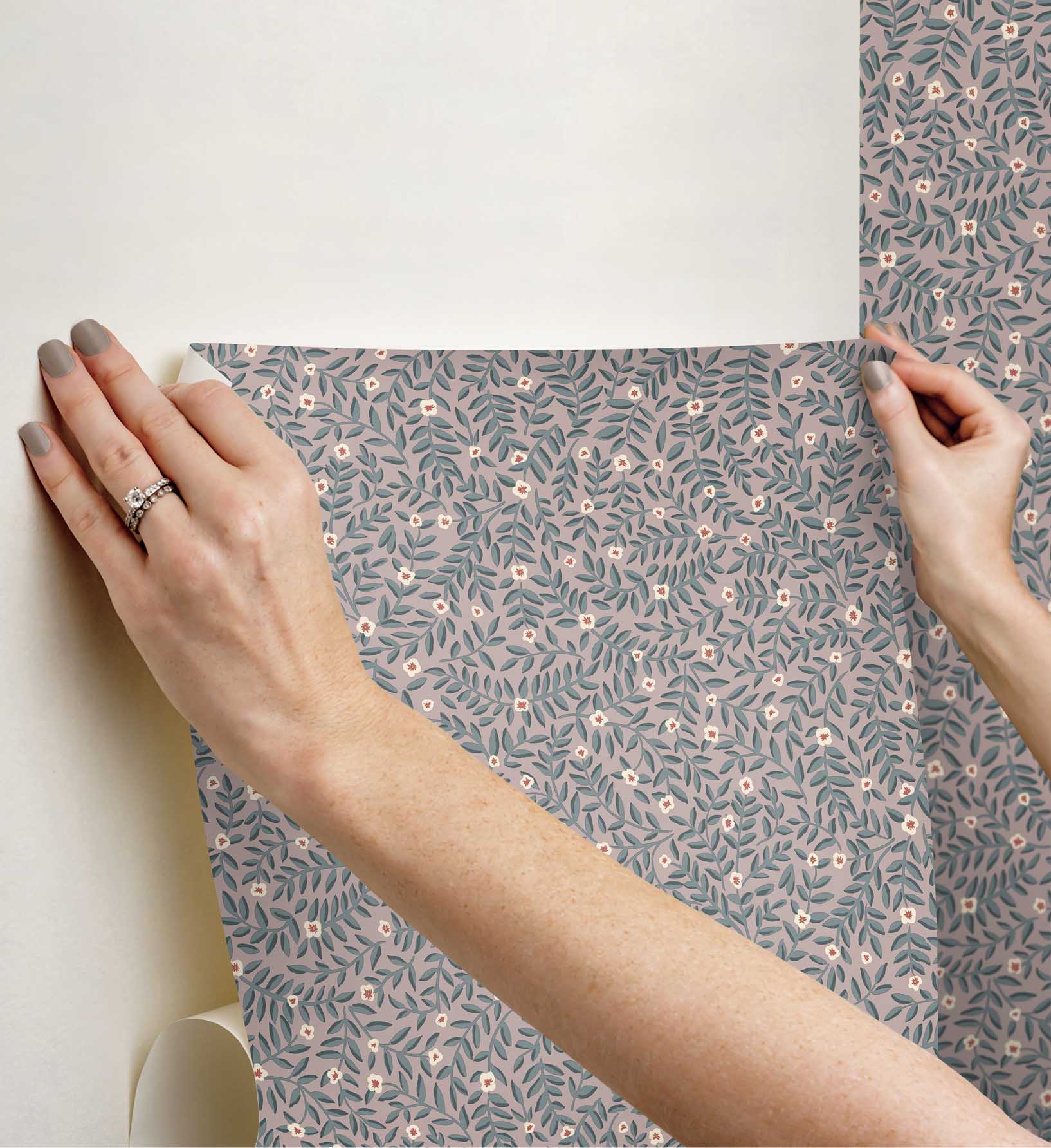 Cloverpaperco™ - Elodie Peel & Stick Wallpaper - Lilac