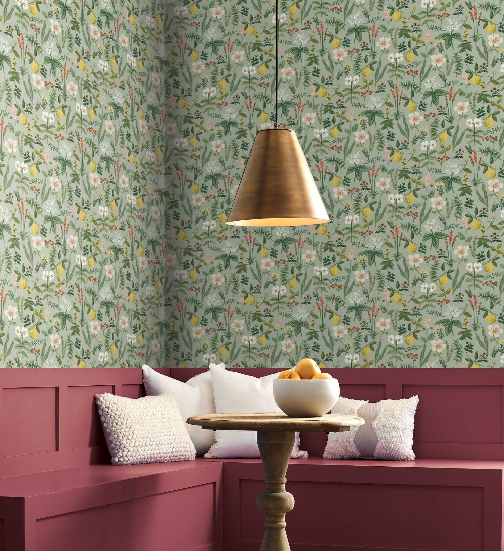 Cloverpaperco™ - Herb Garden Peel & Stick Wallpaper - Sage