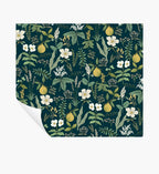 Cloverpaperco™ - Herb Garden Peel & Stick Wallpaper - Navy