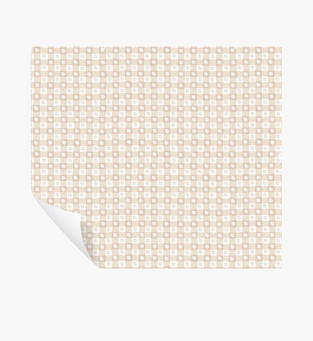 Cloverpaperco™ - Daisy Gingham Peel & Stick Wallpaper - Blush