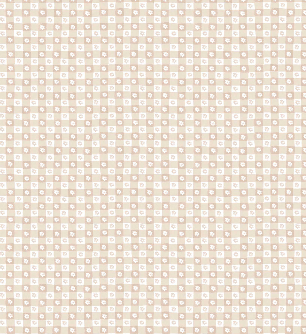 Cloverpaperco™ - Daisy Gingham Peel & Stick Wallpaper - Blush