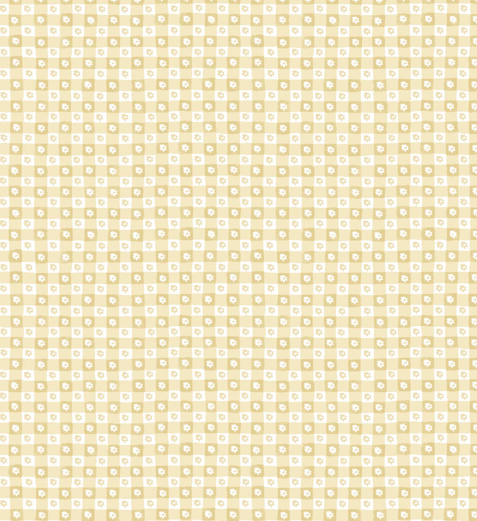 Cloverpaperco™ - Daisy Gingham Peel & Stick Wallpaper - Gold
