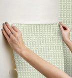 Cloverpaperco™ - Daisy Gingham Peel & Stick Wallpaper - Green