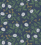Cloverpaperco™ - Peonies Peel & Stick Wallpaper - Navy