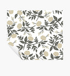 Cloverpaperco™ - Peonies Peel & Stick Wallpaper - White