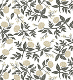 Cloverpaperco™ - Peonies Peel & Stick Wallpaper - White