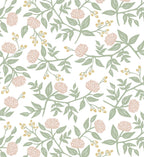 Cloverpaperco™ - Peonies Peel & Stick Wallpaper - Blush