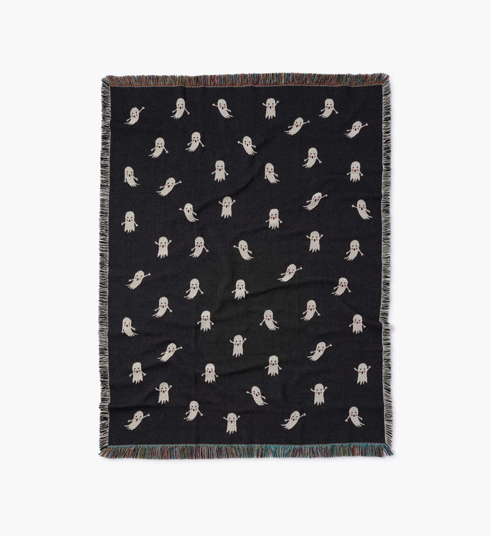 Cloverpaperco™ - Woven Blanket - Ghosts