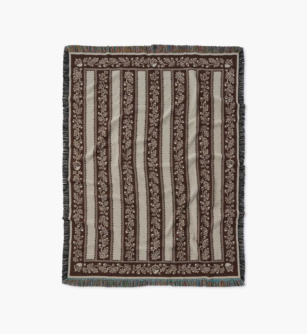 Cloverpaperco™ - Woven Blanket - Acorns