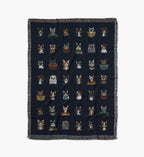 Cloverpaperco™ - Woven Blanket - Studious Cats