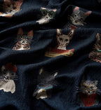 Cloverpaperco™ - Woven Blanket - Studious Cats